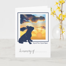 Tarjeta de simpatía por pérdida de mascota - Bulld