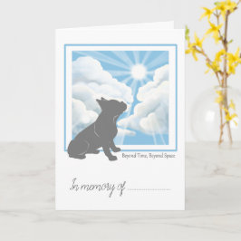 Tarjeta de simpatía por pérdida de mascota - Bulld