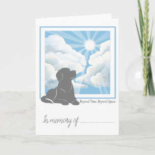 Tarjeta de simpatía por pérdida de mascota -Labrad