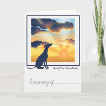 Tarjeta de simpatía por pérdida de mascota - Sight