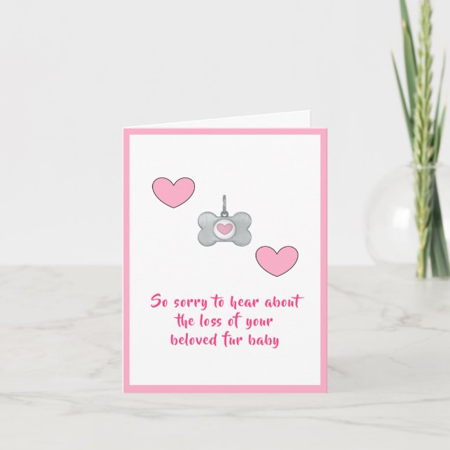 Tarjeta de simpatía por perros de dalDesignNZ (Anverso)