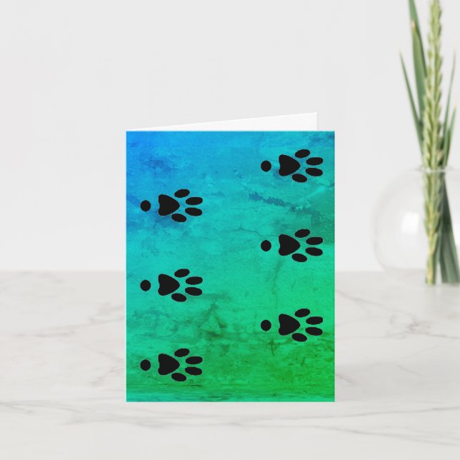 Tarjeta de simpatía por perros de dalDesignNZ (Anverso)