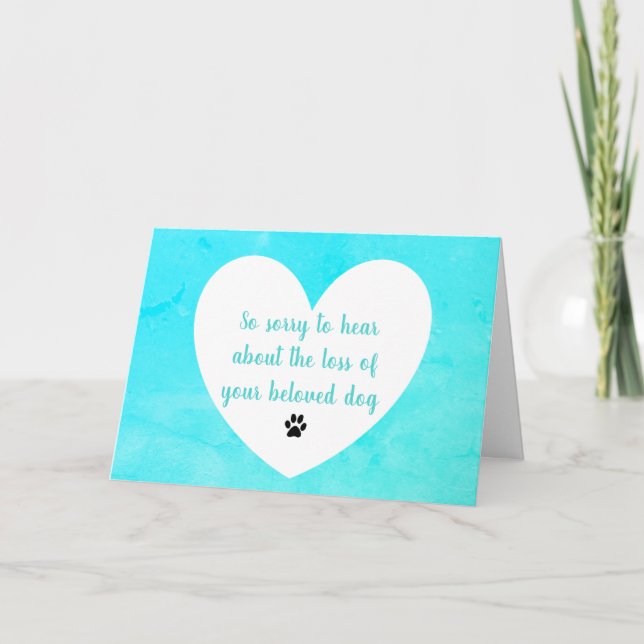 Tarjeta de simpatía por perros de dalDesignNZ (Anverso)