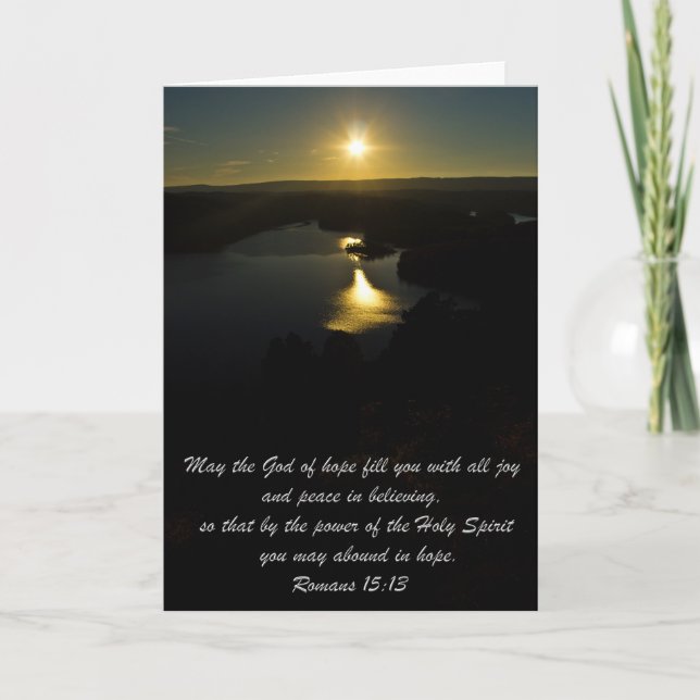 Tarjeta de simpatía religiosa Sunset (Anverso)