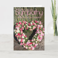 Tarjeta de simpatía Rosa de pérdida de la abuela