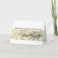 Tarjeta de simpatía Rosa de pérdida de nieta