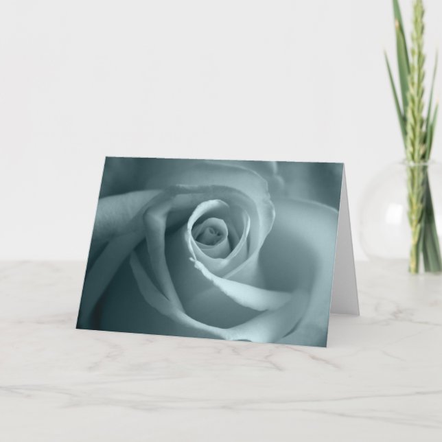 Tarjeta de simpatía Rosa interior en blanco (Anverso)