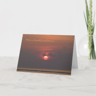 Tarjeta de simpatía - Sentidas condolencias