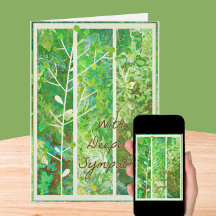 Tarjeta de simpatía Serene Nature Art