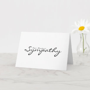 Tarjeta de simpatía simple y elegante de escritura