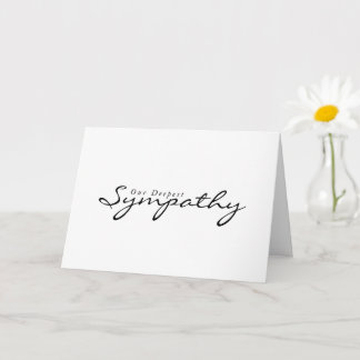 Tarjeta de simpatía simple y elegante de escritura