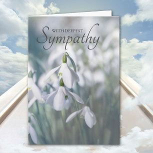 Tarjeta de simpatía Snowdrop