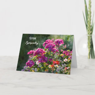Tarjeta de simpatía Sunny Flower Garden Art