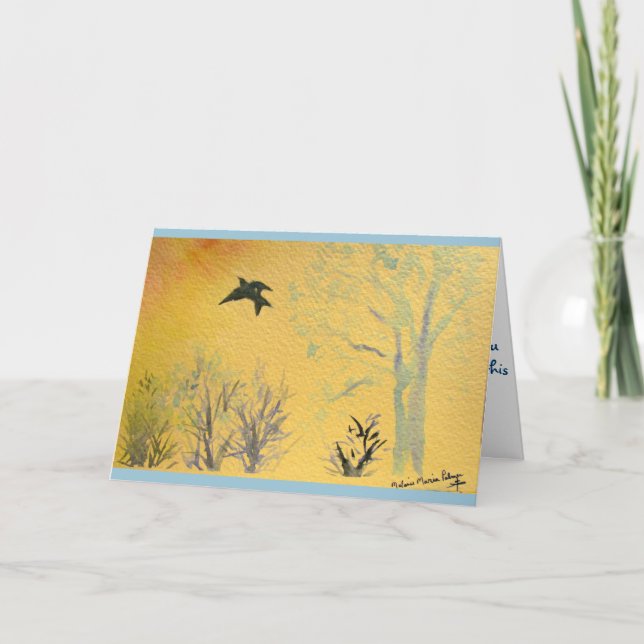 Tarjeta de simpatía Wings to Heaven (Anverso)