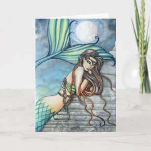 Tarjeta de Sirena con Acuarela de Molly Harrison