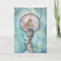 Tarjeta de Sirena de Luna Hundida por Molly Harris