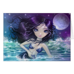 Tarjeta de Sirena del Mar Suave