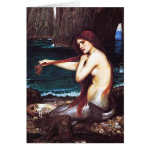 Tarjeta de sirena John William Waterhouse