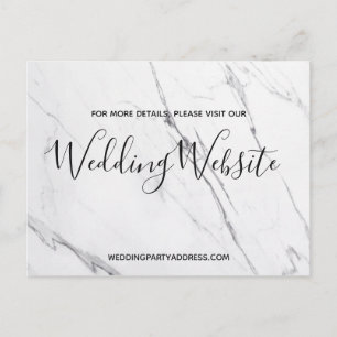 Tarjeta de sitio web de boda Tarjeta postal de m