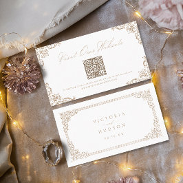 Tarjeta de sitio web de código QR elegante para Vi