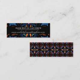 Tarjeta de sitio web de elefante floral negro indi