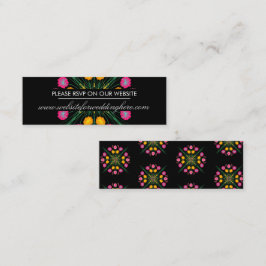 Tarjeta de sitio web español floral dibujada a man