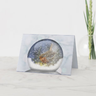 Tarjeta de Snowglobe del invierno