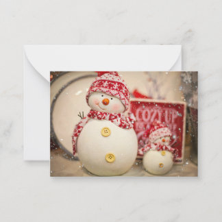 tarjeta de snowman