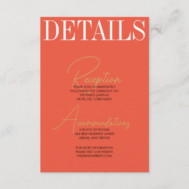 Tarjeta de sobre audaz y retro (Anverso)