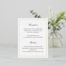 Tarjeta de Sobre de Papel Aluminizado para Boda Cl