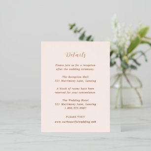Tarjeta de Sobre de Papel de Estaño para Boda Mode