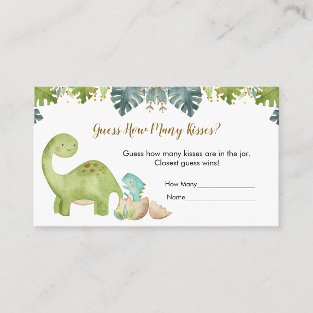 Tarjeta de sobre de vegetación de dinosaurio Cuánt (Anverso)