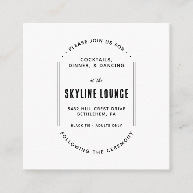 Tarjeta de sobre minimalista moderna simple (Anverso)