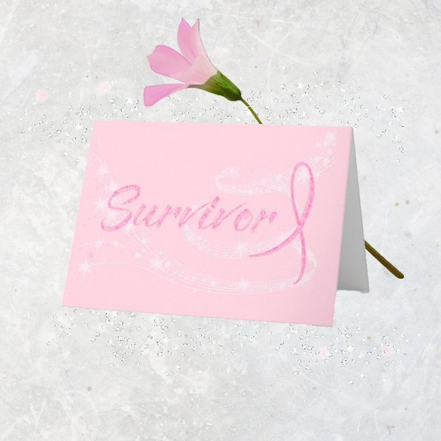 Tarjeta de sobreviviente de cáncer de mama (Subido por el creador)