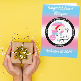 Tarjeta de Sobriedad Transgénero Personalizada - R