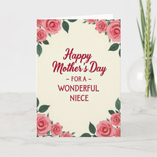 Tarjeta de Sobrina de Lovely Roses
