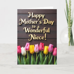 Tarjeta de Sobrina Golden Wonderful