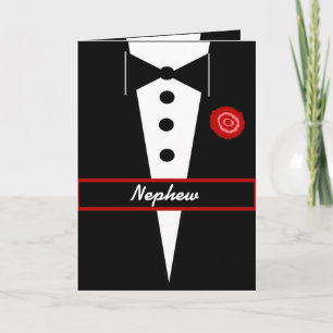 Tarjeta de Sobrino Sé Mi Junior Groomsman con Esmo