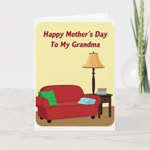 Tarjeta de Sofá del Día de la Madre Dulce