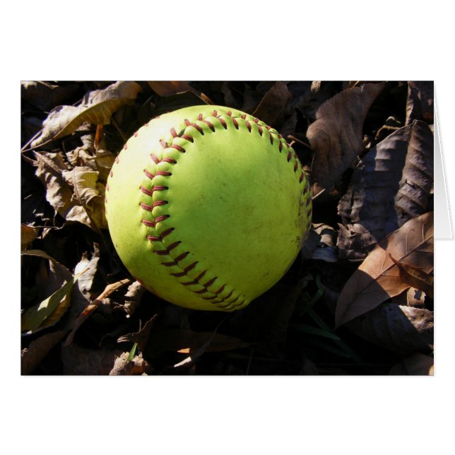 Tarjeta de Softbol descuidada (Anverso (Horizontal))