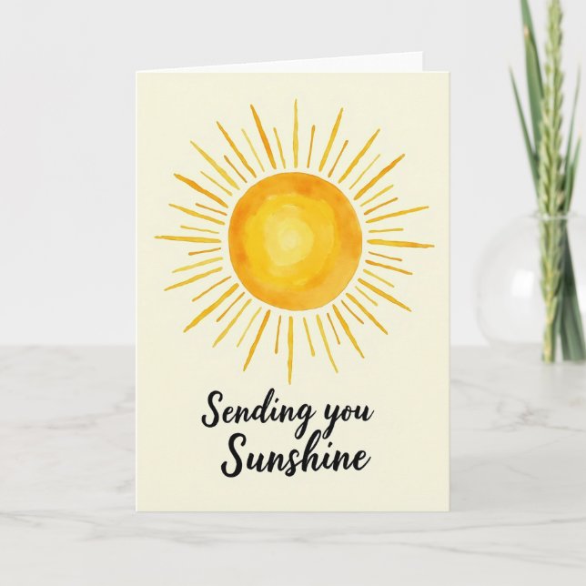 Tarjeta de Sol Radiante Alegre (Anverso)