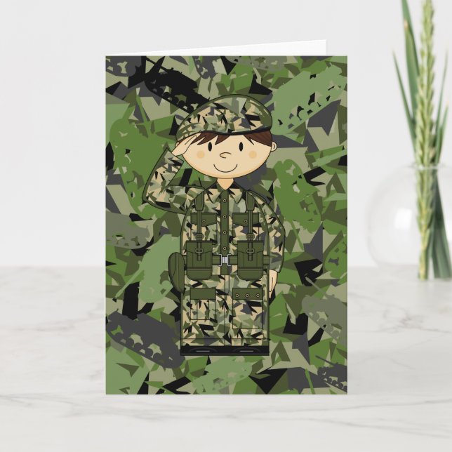 Tarjeta de soldado del ejército británico (Anverso)
