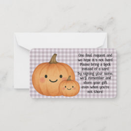 Tarjeta de solicitud de Baby Shower de Halloween