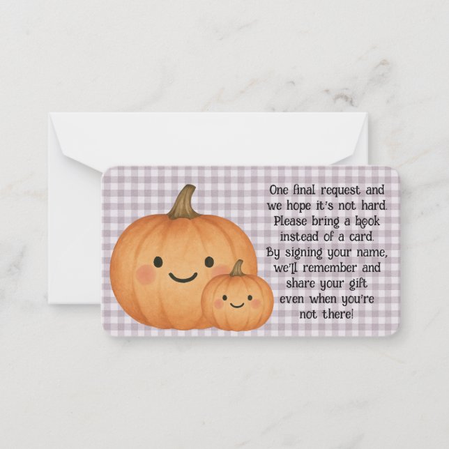 Tarjeta de solicitud de Baby Shower de Halloween (Anverso)