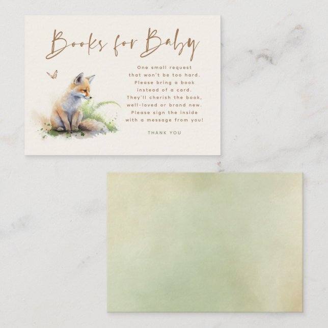 Tarjeta de solicitud de Baby Shower para bebés (Anverso / Reverso)