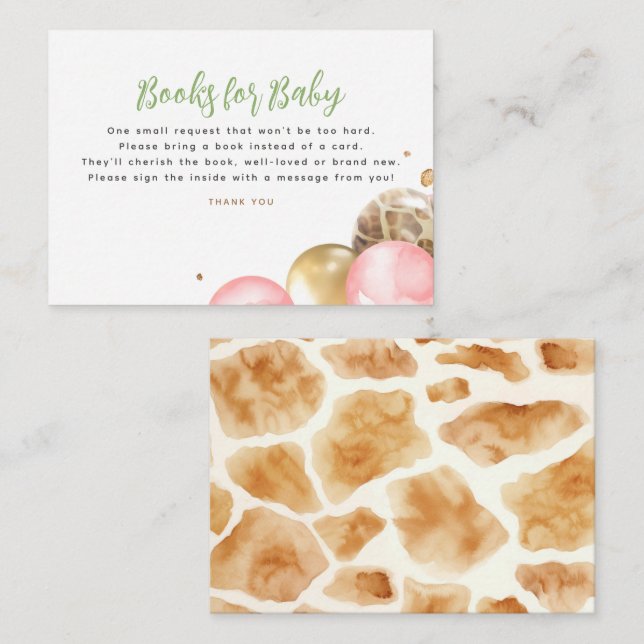 Tarjeta de solicitud de Baby Shower para bebés (Anverso / Reverso)