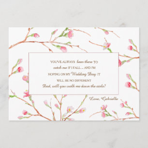 Tarjeta de Solicitud de Boda Spring Buds
