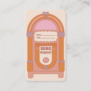 Tarjeta de solicitud de canción Boho Terracotta Ju