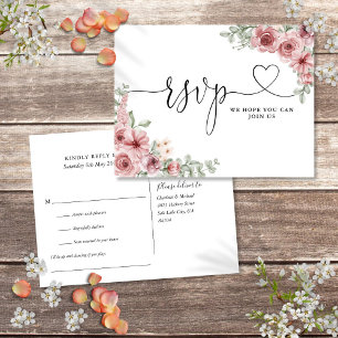 Tarjeta de solicitud de canción con guión floral r