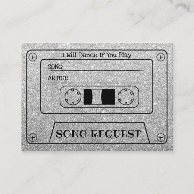 Tarjeta de Solicitud de Canción de Boda Insert Mod (Anverso)